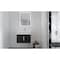 Castello Usa Amazon 24-inch Black Vanity Set with White Top and Chrome Handles CB-MC-24BLK-CHR-2056-WH - alternate 2